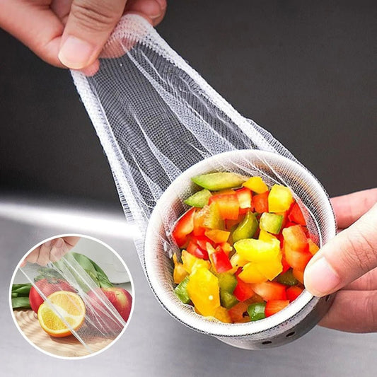 Keuken gootsteen zeef mesh zak - Anti verstopping wegwerp filter - Voor voedselafval - Bivakshop