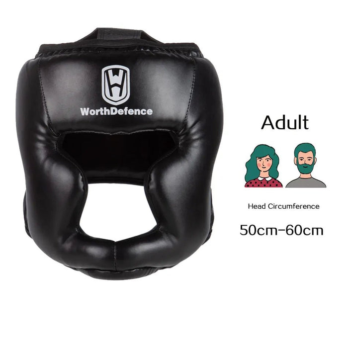 Kick Boxing Helmet for Men Women PU Karate Muay Thai Guantes De Boxeo Free Fight MMA Sanda Training Adults Kids Equipment - Bivakshop