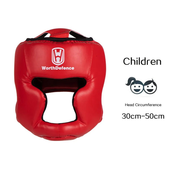 Kick Boxing Helmet for Men Women PU Karate Muay Thai Guantes De Boxeo Free Fight MMA Sanda Training Adults Kids Equipment - Bivakshop