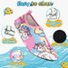 Kids Water Sport Beach Swimming Socks Girl Thin Multi Prints Anti Slip Fitness Yoga Dance Swim Surf Diving Underwater Shoes - Bivakshop