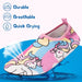 Kids Water Sport Beach Swimming Socks Girl Thin Multi Prints Anti Slip Fitness Yoga Dance Swim Surf Diving Underwater Shoes - Bivakshop