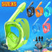 Kinderen volledige gezicht - Snorkelmasker - Met afneembare camera montage - Bivakshop