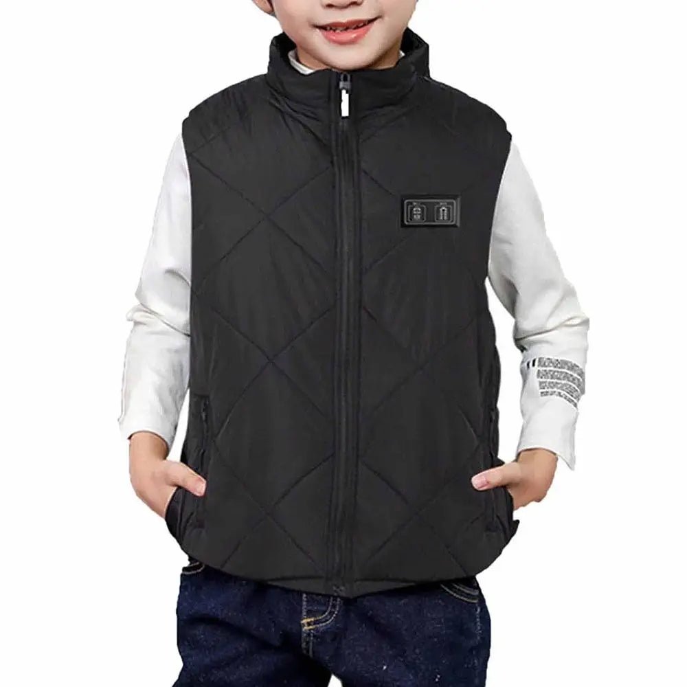 Kinderverwarmingsvest - 13 verwarmingszones - USB oplaadbaar & wasbaar - Bivakshop