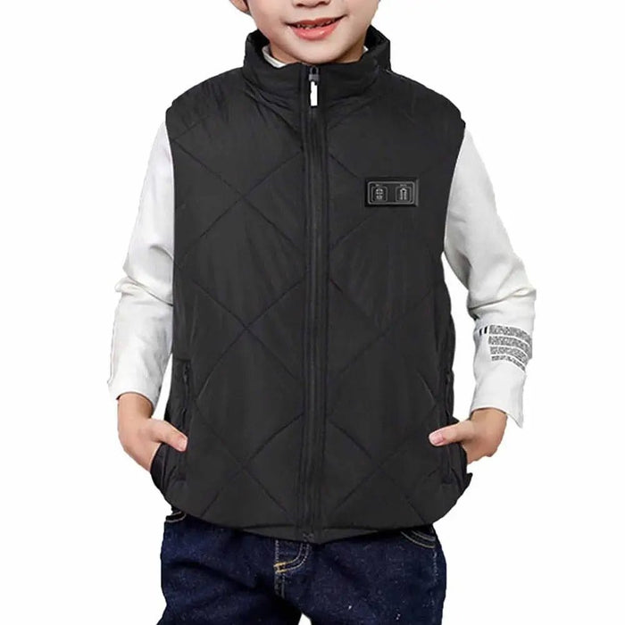 Kinderverwarmingsvest - 13 verwarmingszones - USB oplaadbaar & wasbaar - Bivakshop