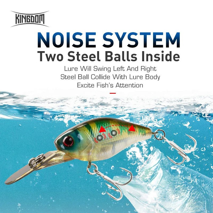 Kingdom crazy crankbaits - Mini minnow 50mm 5g - Langzaam zinkend - Bivakshop