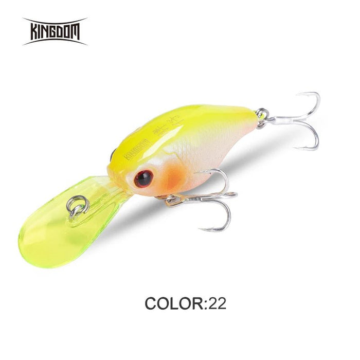 Kingdom crazy crankbaits - Mini minnow 50mm 5g - Langzaam zinkend - Bivakshop