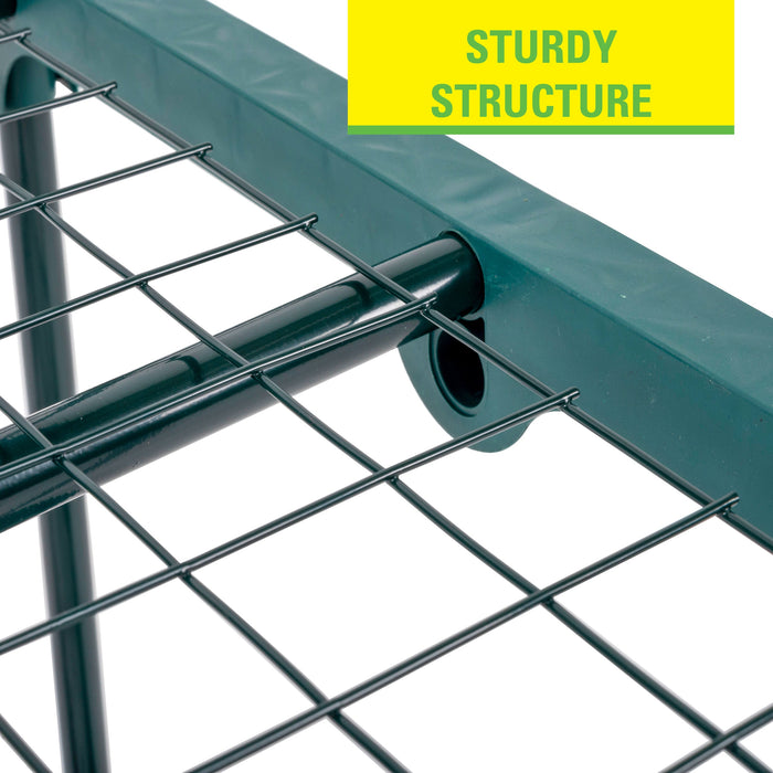 Kinzo – Broeikas met 2 etages – Weerbestendig – Compact kweekkasmodel (80 x 50 x 45 cm) - Bivakshop