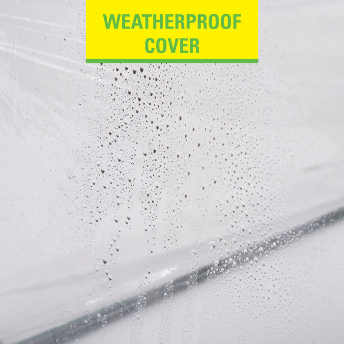 Kinzo – Broeikas met 2 etages – Weerbestendig – Compact kweekkasmodel (80 x 50 x 45 cm) - Bivakshop