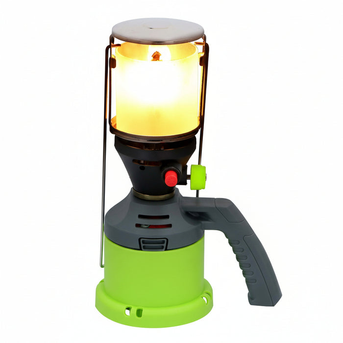Kinzo - Camping Gaslantaarn – Compacte Gaslamp voor 190g Cartouche – Regelbare Verlichting - Bivakshop