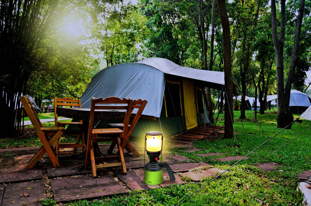 Kinzo - Camping Gaslantaarn – Compacte Gaslamp voor 190g Cartouche – Regelbare Verlichting - Bivakshop