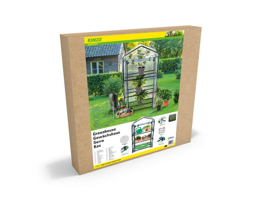 Kinzo Kweekkas – Broeikas met 3 verdiepingen – Compact en beschermend (125 x 69 x 49 cm) - Bivakshop