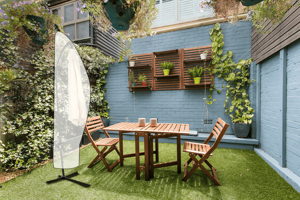 Kinzo - Parasolhoes voor Hangparasol – 265 × 70 cm – Waterafstotend & UV - Bescherming - Bivakshop