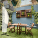 Kinzo - Parasolhoes voor Hangparasol – 265 × 70 cm – Waterafstotend & UV - Bescherming - Bivakshop