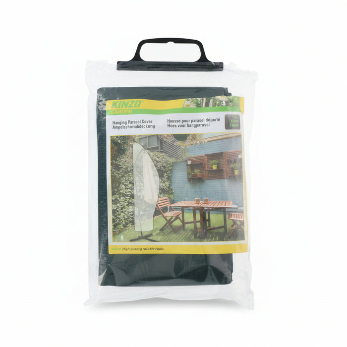 Kinzo - Parasolhoes voor Hangparasol – 265 × 70 cm – Waterafstotend & UV - Bescherming - Bivakshop