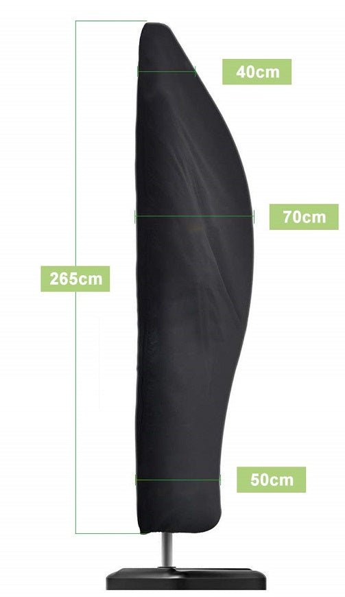 Kinzo - Parasolhoes voor Hangparasol – 265 × 70 cm – Waterafstotend & UV - Bescherming - Bivakshop