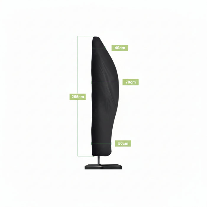 Kinzo - Parasolhoes voor Hangparasol – 265 × 70 cm – Waterafstotend & UV - Bescherming - Bivakshop