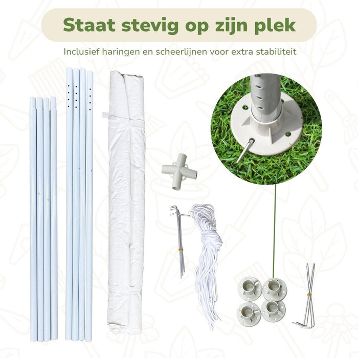 Kinzo - Partytent – 3 x 3 x 2,5 m – Ruim & Weerbestendig - Bivakshop