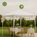 Kinzo - Partytent – 3 x 3 x 2,5 m – Ruim & Weerbestendig - Bivakshop
