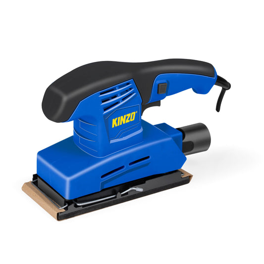 Kinzo schuurmachine 230V - 150W vlakschuurmachine met stofafzuiging - Bivakshop