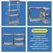 Kinzo - Stellingkast 5 - Lagen – Stevig & Ruimtebesparend – Universeel Opbergrek - Bivakshop