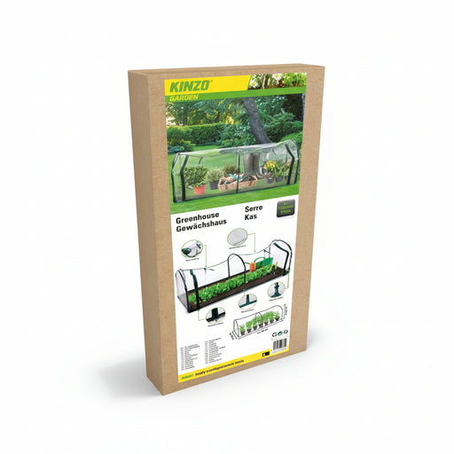Kinzo - Tunnel Kweekkas – 130 x 60 x 50 cm – Compacte Plantenkas voor de Moestuin - Bivakshop