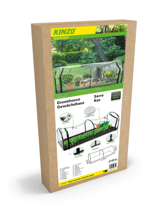 Kinzo - Tunnelkas – Foliekas – Compact voor volle grond (130 x 60 x 50 cm) - Bivakshop