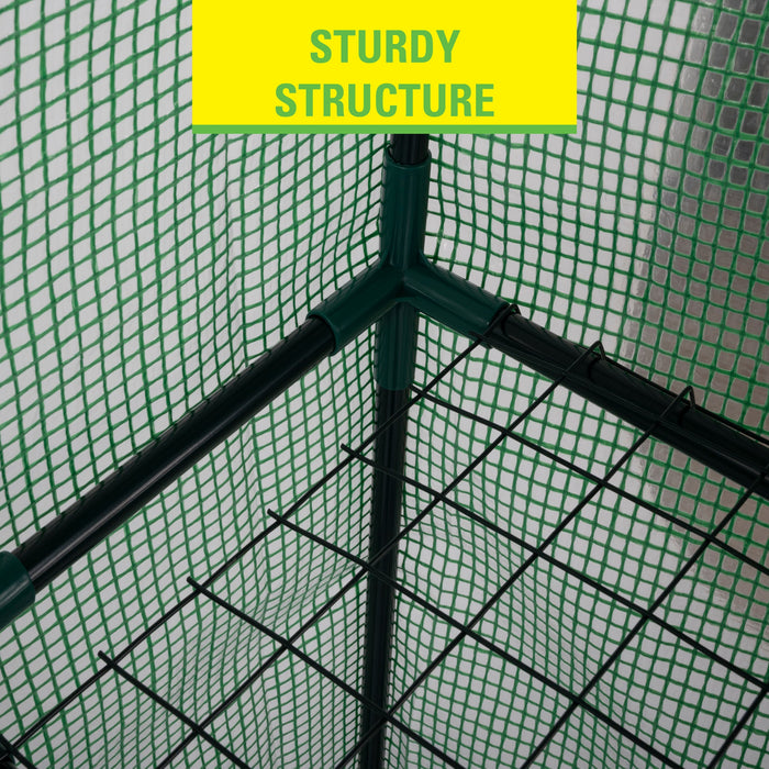 Kinzo – Walk - in broeikas – Duurzaam – Ruime kweekkas met 6 schappen - Bivakshop