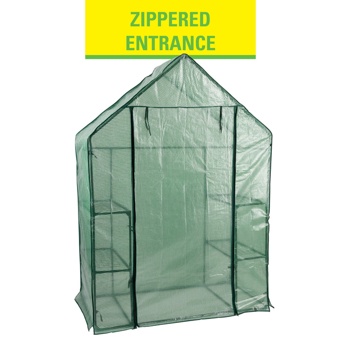 Kinzo – Walk - in broeikas – Duurzaam – Ruime kweekkas met 6 schappen - Bivakshop