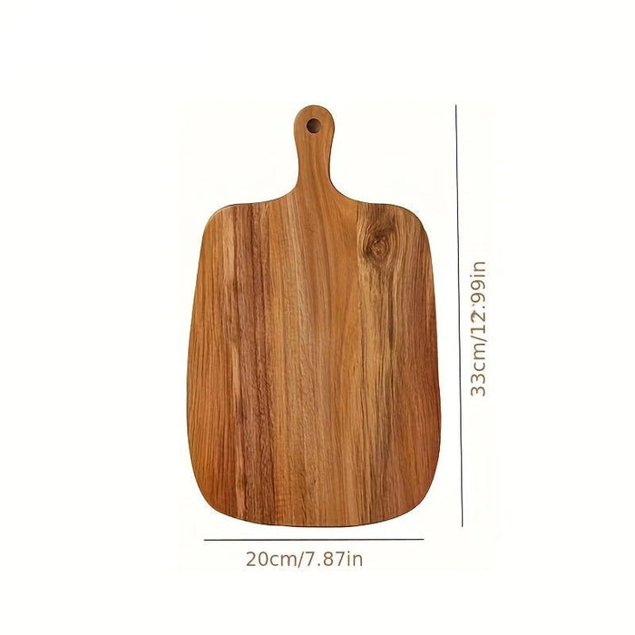Klassieke Houten Snijplank met Handvat – Ambachtelijke Serveerplank voor Brood, Kaas & Tapas - Bivakshop