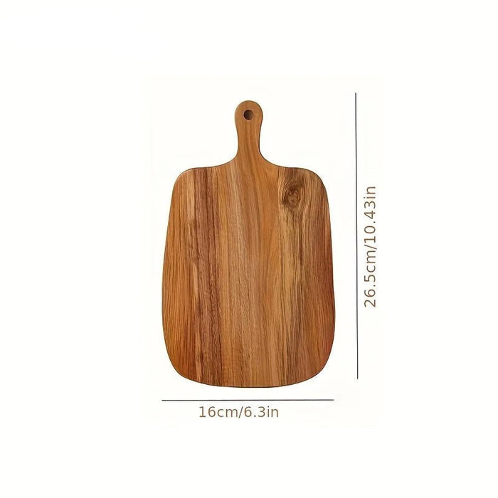 Klassieke Houten Snijplank met Handvat – Ambachtelijke Serveerplank voor Brood, Kaas & Tapas - Bivakshop