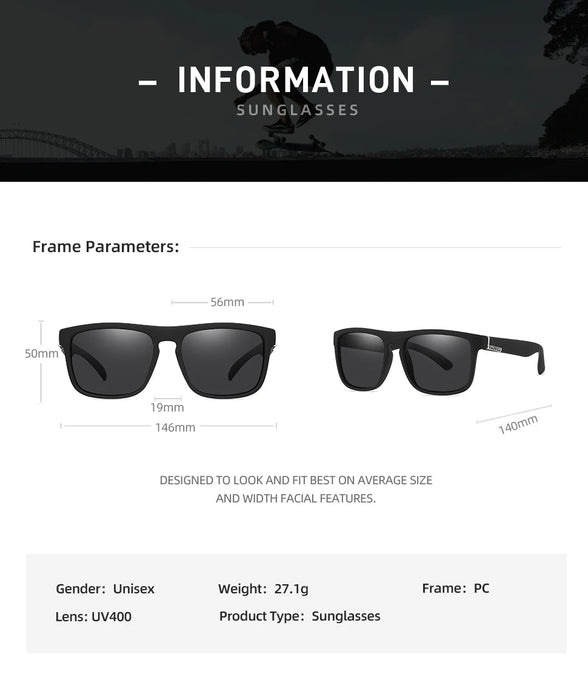 Klassieke Vissersbril – UV400 Protectie – Tijdloos Square Montuur (Unisex) - Bivakshop