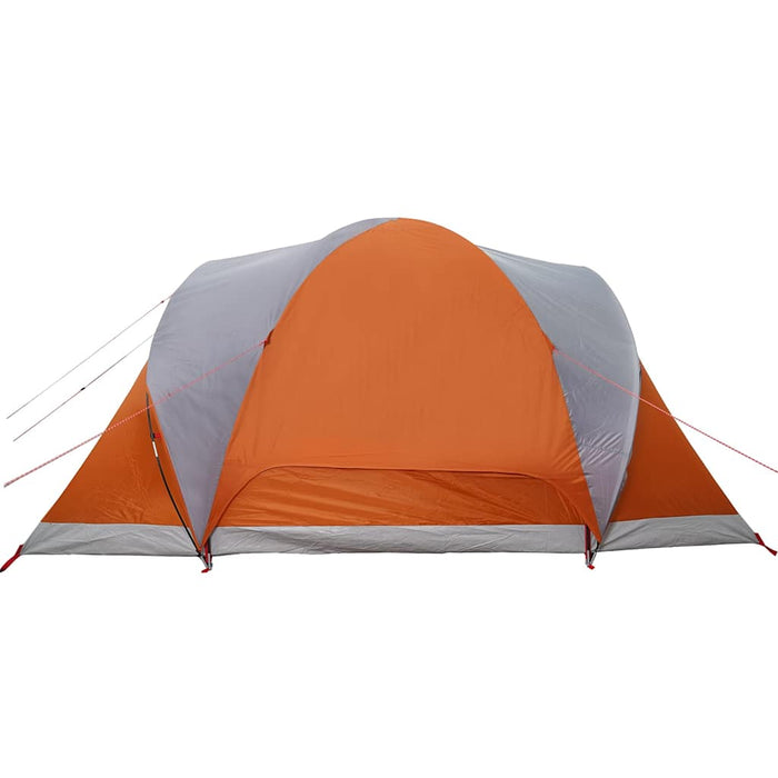 Koepeltent – 6 - persoons tent – Waterdicht – Grijs en oranje - Bivakshop