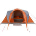 Koepeltent – 6 - persoons tent – Waterdicht – Grijs en oranje - Bivakshop