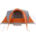 Koepeltent – 6 - persoons tent – Waterdicht – Grijs en oranje - Bivakshop