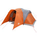 Koepeltent – 6 - persoons tent – Waterdicht – Grijs en oranje - Bivakshop