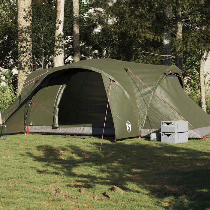 Koepeltent – 6 - persoons tent – Waterdicht – Olijfgroen - Bivakshop