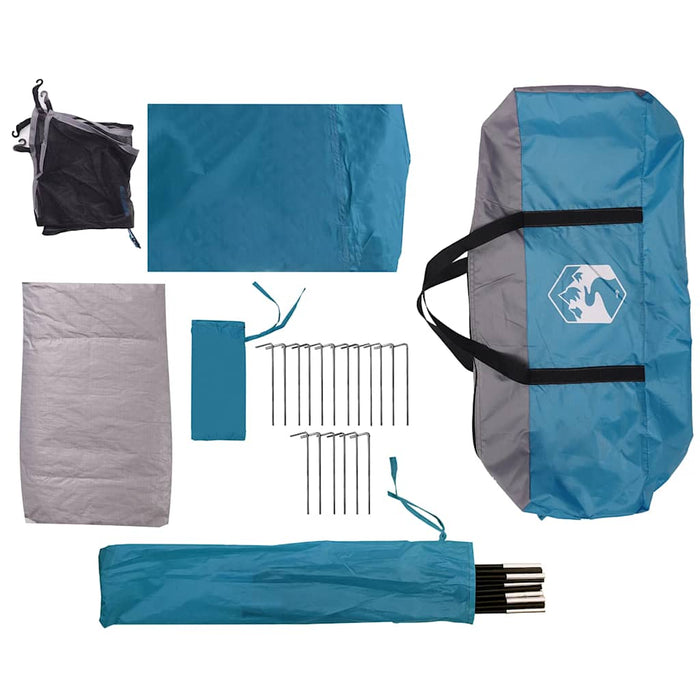 Koepeltent – Waterdichte tent – Blauw – Compact ontwerp – 9 of 11 Personen - Bivakshop
