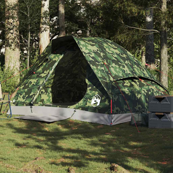 Koepeltent – Waterdichte tent – Camouflage – Compact ontwerp – 2, 4 of 6 Personen - Bivakshop