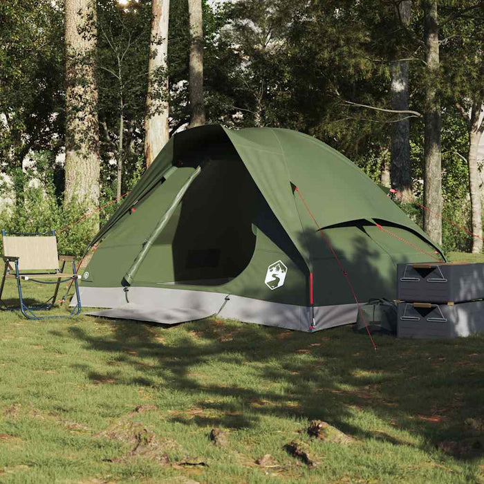 Koepeltent – Waterdichte tent – Olijfgroen – Compact ontwerp – 2, 4 of 6 Personen - Bivakshop