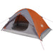 Koepeltent – Waterdichte tent – Oranje en grijs – Compact ontwerp – 2 of 4 Personen - Bivakshop