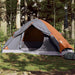 Koepeltent – Waterdichte tent – Oranje en grijs – Compact ontwerp – 2 of 4 Personen - Bivakshop