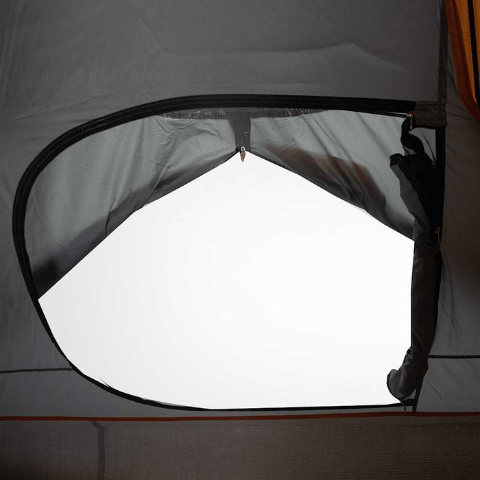 Koepeltent – Waterdichte tent – Oranje en grijs – Compact ontwerp – 2 of 4 Personen - Bivakshop