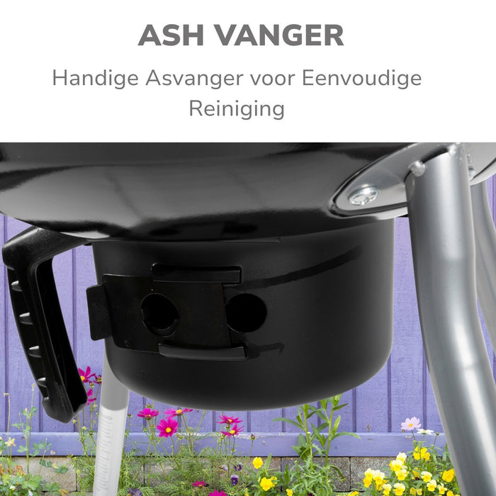 Alpina kogelbarbecue Ø45 cm met deksel en ovenfunctie