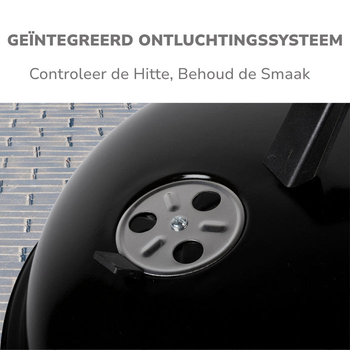 Alpina kogelbarbecue Ø45 cm met deksel en ovenfunctie
