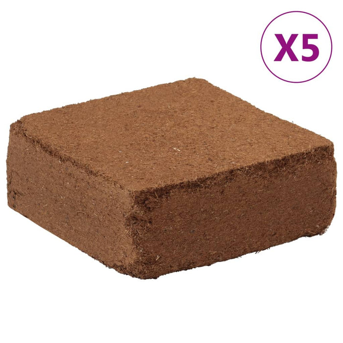 Kokosvezelblokken - 5 kg per stuk - 2 of 5 stuks - Bodemverbeteraar - Bivakshop