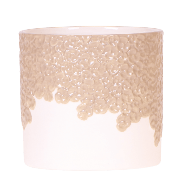 Kolibri Home – Bloom Sierpot Met Bloesemreliëf – Diverse Kleuren & Maten - Bivakshop