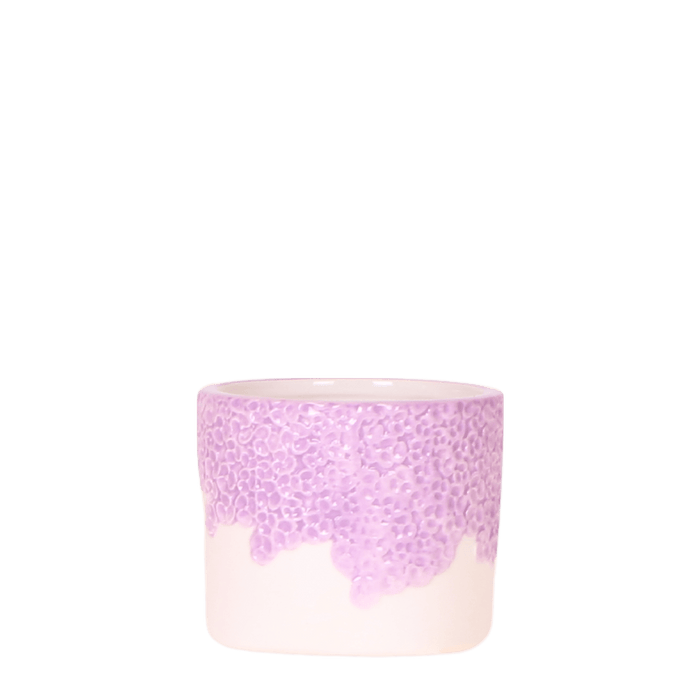 Kolibri Home – Bloom Sierpot Met Bloesemreliëf – Diverse Kleuren & Maten - Bivakshop