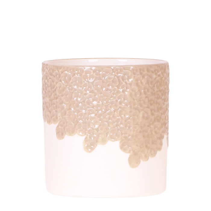 Kolibri Home – Bloom Sierpot Met Bloesemreliëf – Diverse Kleuren & Maten - Bivakshop