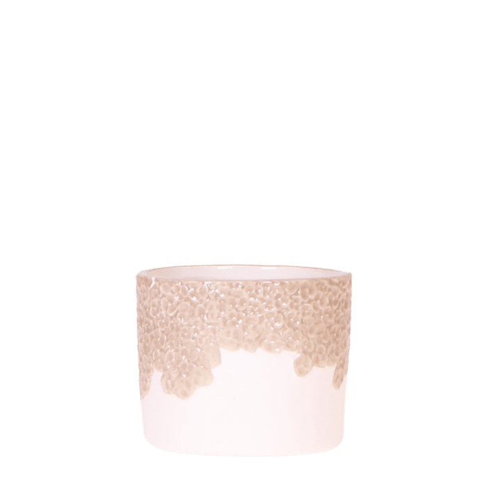 Kolibri Home – Bloom Sierpot Met Bloesemreliëf – Diverse Kleuren & Maten - Bivakshop