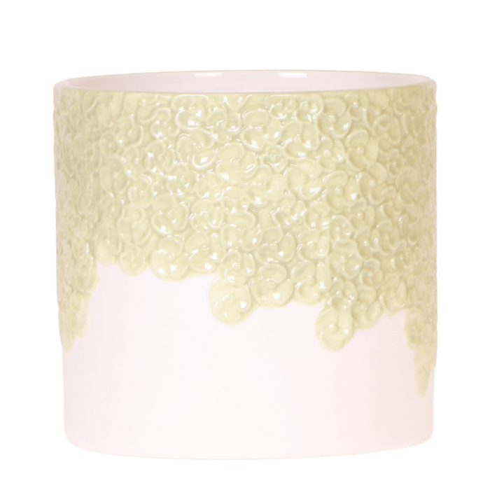 Kolibri Home – Bloom Sierpot Met Bloesemreliëf – Diverse Kleuren & Maten - Bivakshop
